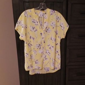 Cabi Yellow floral top